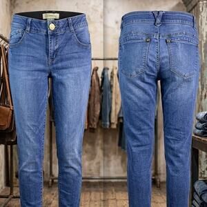 Democracy AB Technology Mid Rise Skinny Elastic Waist Jeans Women's Size 6 30X26